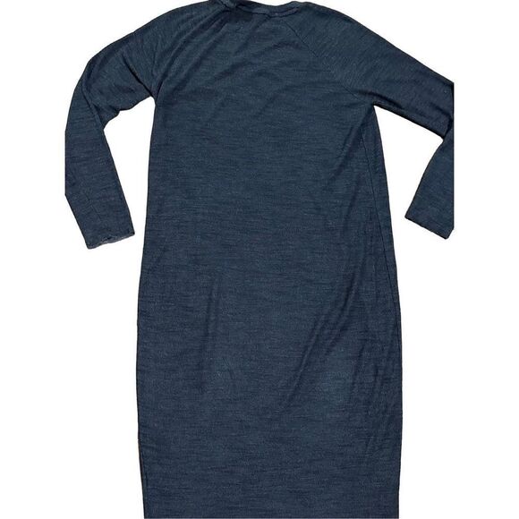 Zara Womens Navy Blue Bodycon Stretchy Casual Midi sz Small - Picture 9 of 9